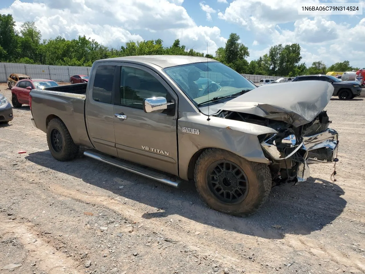 2009 Nissan Titan Xe VIN: 1N6BA06C79N314524 Lot: 62149224