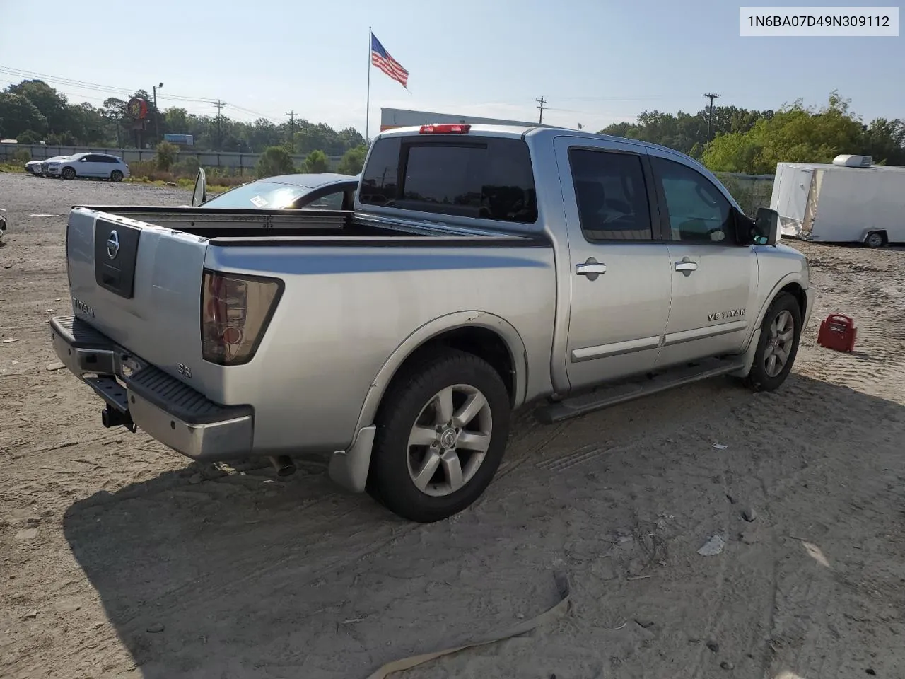 2009 Nissan Titan Xe VIN: 1N6BA07D49N309112 Lot: 67509254