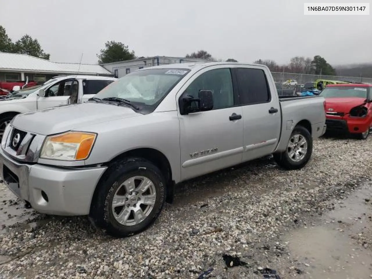 2009 Nissan Titan Xe VIN: 1N6BA07D59N301147 Lot: 69692324