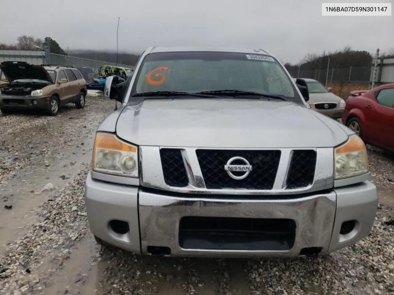 2009 Nissan Titan Xe VIN: 1N6BA07D59N301147 Lot: 69692324