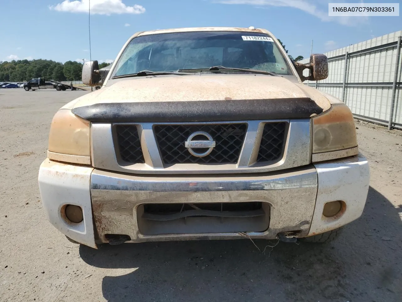 2009 Nissan Titan Xe VIN: 1N6BA07C79N303361 Lot: 71182244