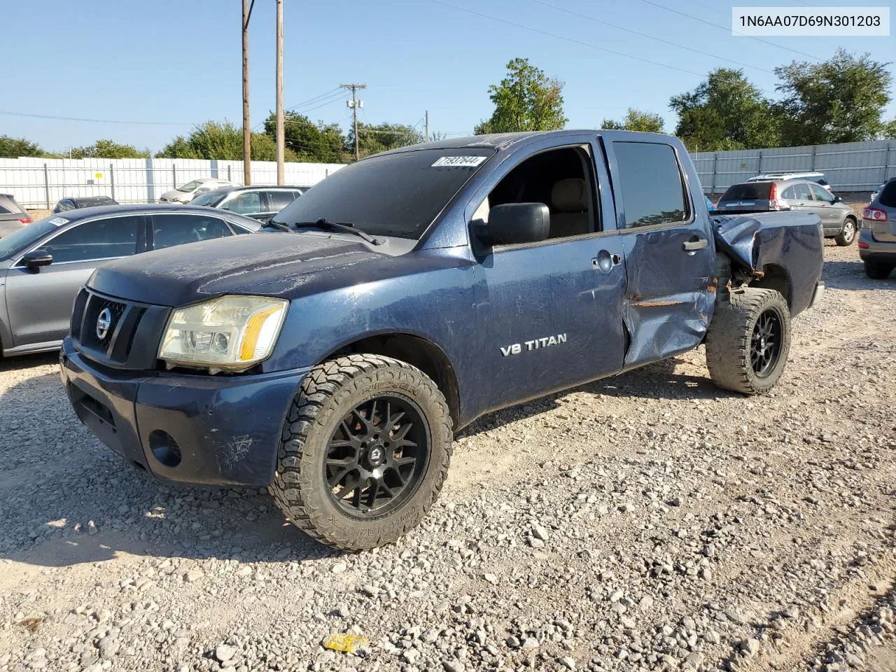 2009 Nissan Titan Xe VIN: 1N6AA07D69N301203 Lot: 71937644