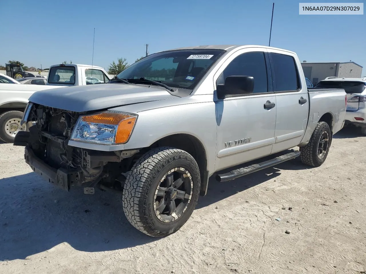 2009 Nissan Titan Xe VIN: 1N6AA07D29N307029 Lot: 72759704