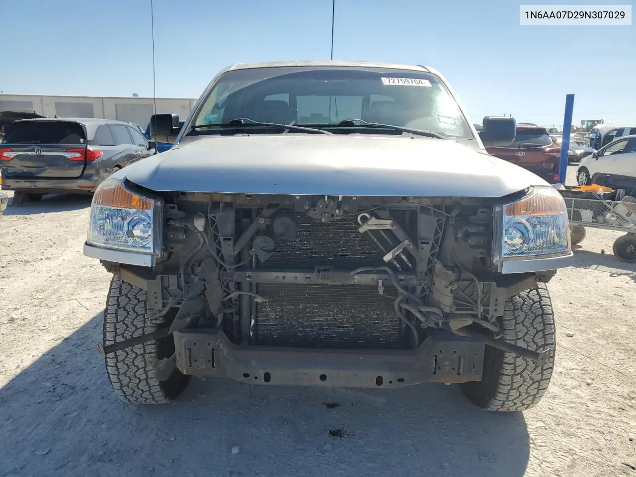 2009 Nissan Titan Xe VIN: 1N6AA07D29N307029 Lot: 72759704