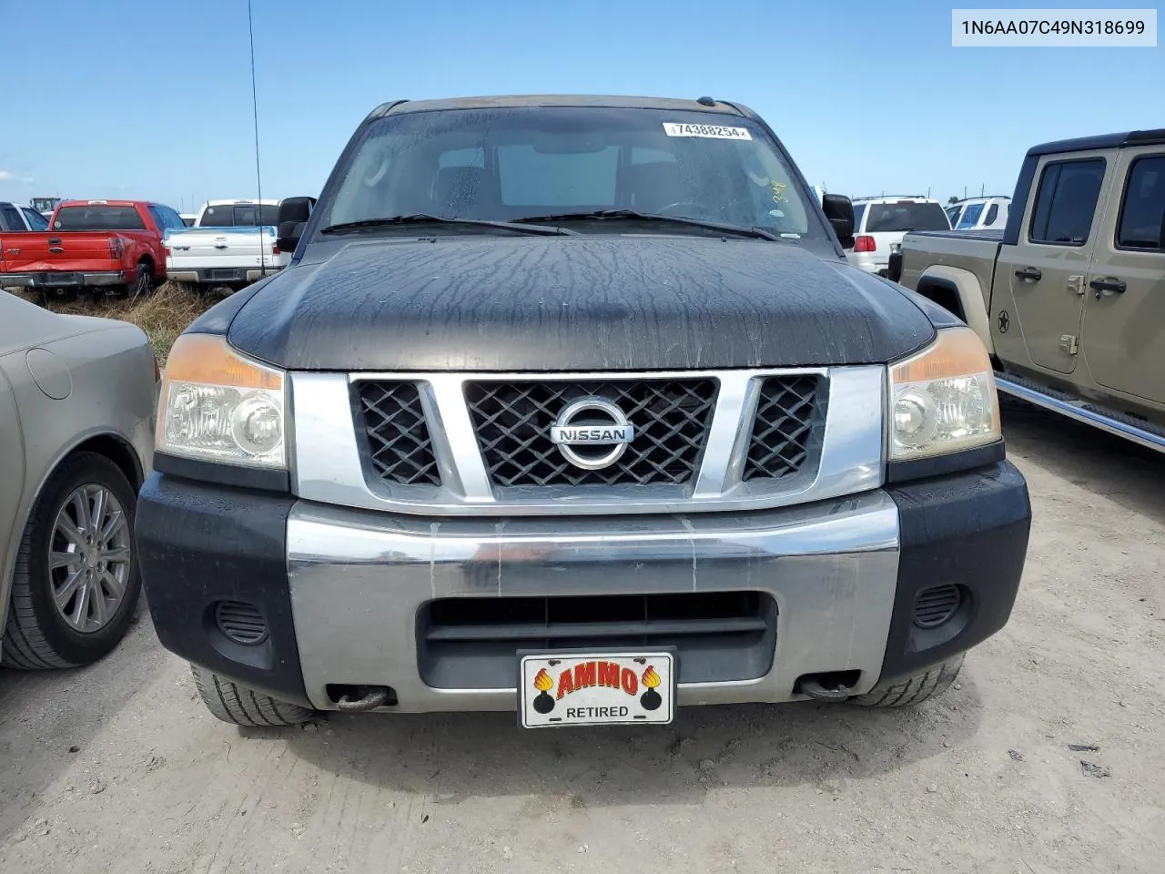 2009 Nissan Titan Xe VIN: 1N6AA07C49N318699 Lot: 74388254