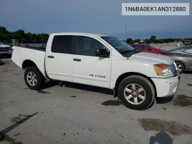 2010 Nissan Titan Xe VIN: 1N6BA0EK1AN312880 Lot: 56573374