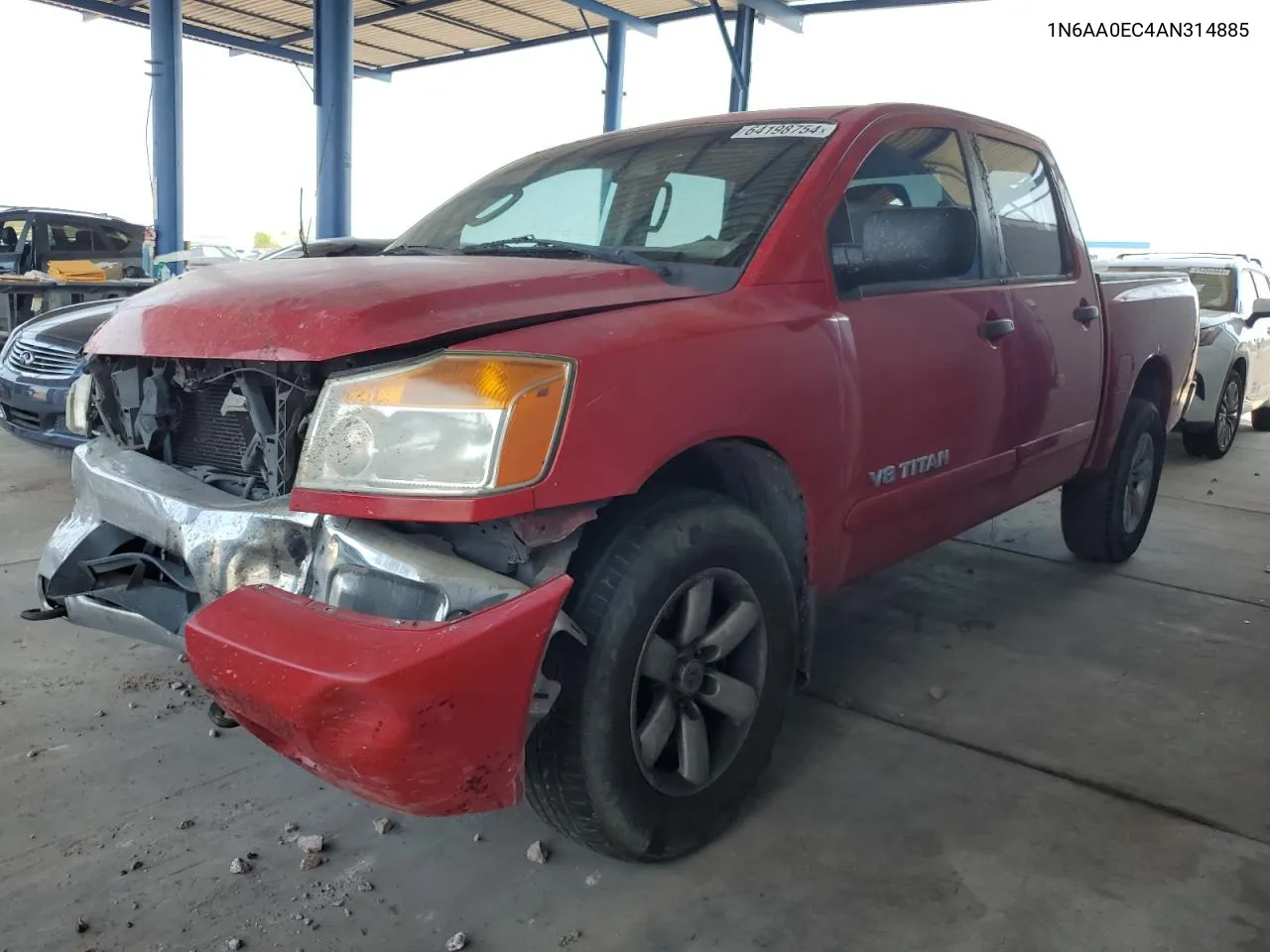 2010 Nissan Titan Xe VIN: 1N6AA0EC4AN314885 Lot: 64198754