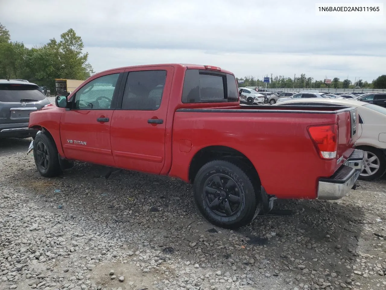 2010 Nissan Titan Xe VIN: 1N6BA0ED2AN311965 Lot: 69019594