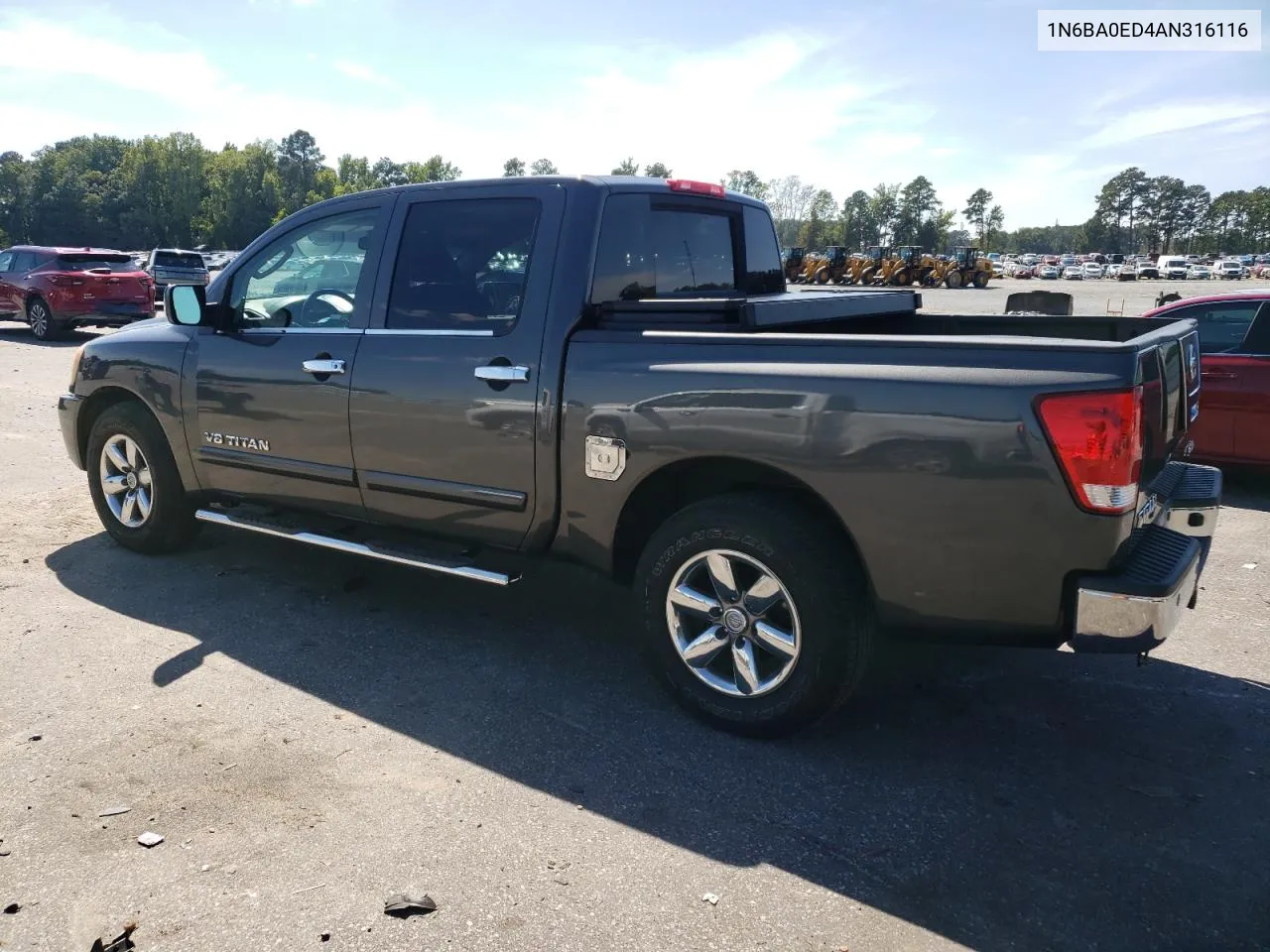 2010 Nissan Titan Xe VIN: 1N6BA0ED4AN316116 Lot: 69741294