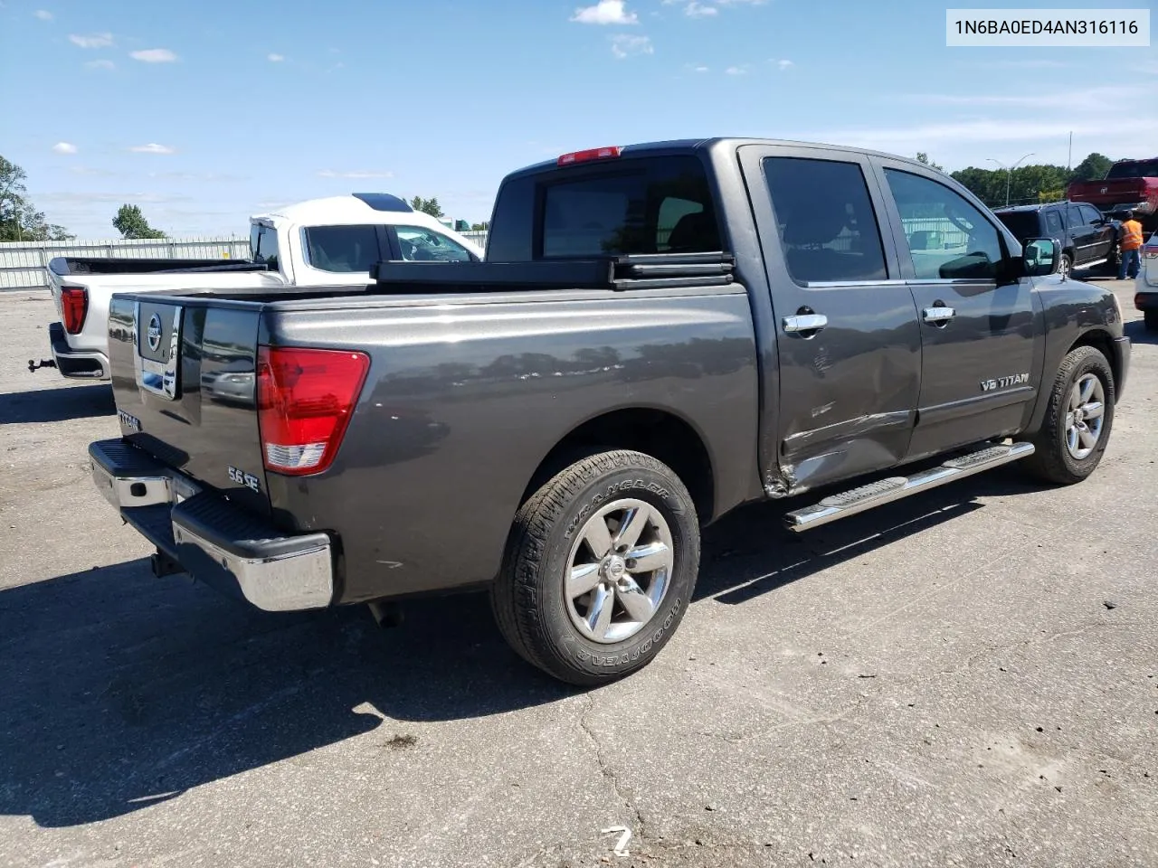 2010 Nissan Titan Xe VIN: 1N6BA0ED4AN316116 Lot: 69741294