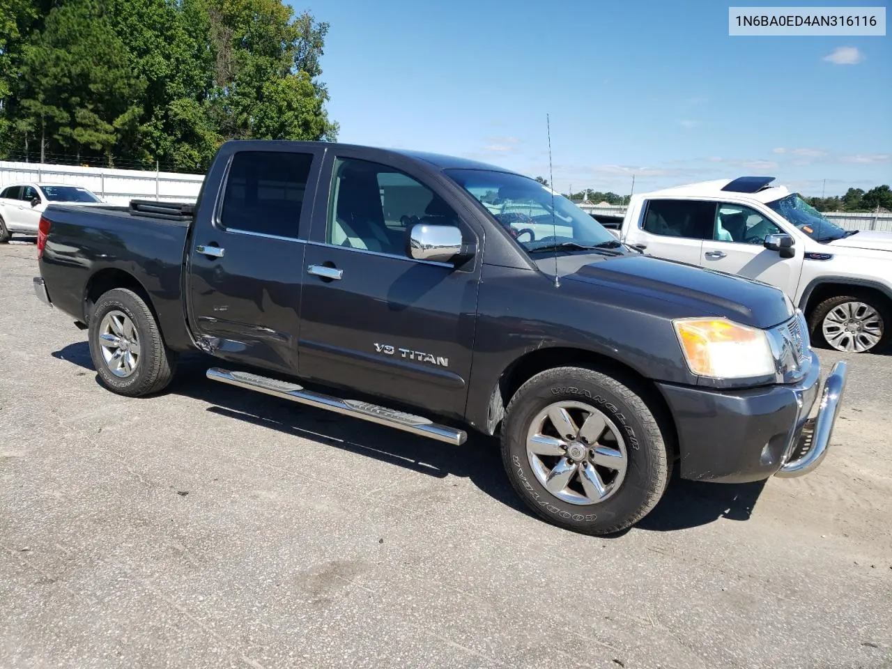 2010 Nissan Titan Xe VIN: 1N6BA0ED4AN316116 Lot: 69741294