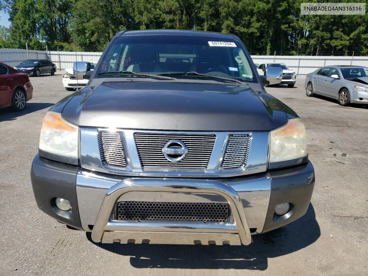 2010 Nissan Titan Xe VIN: 1N6BA0ED4AN316116 Lot: 69741294