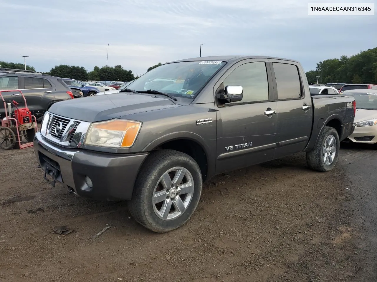 2010 Nissan Titan Xe VIN: 1N6AA0EC4AN316345 Lot: 70975484