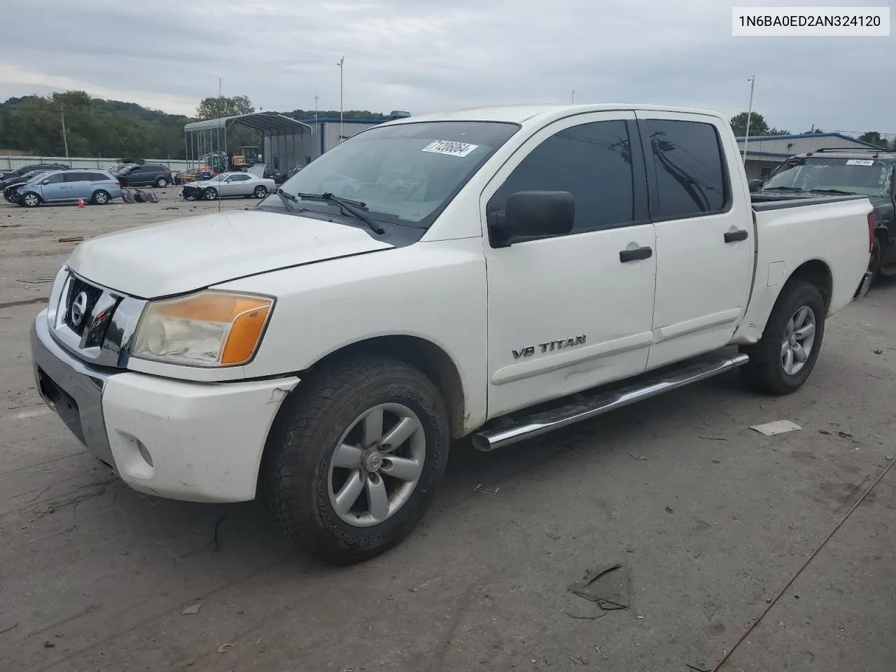 2010 Nissan Titan Xe VIN: 1N6BA0ED2AN324120 Lot: 71206064