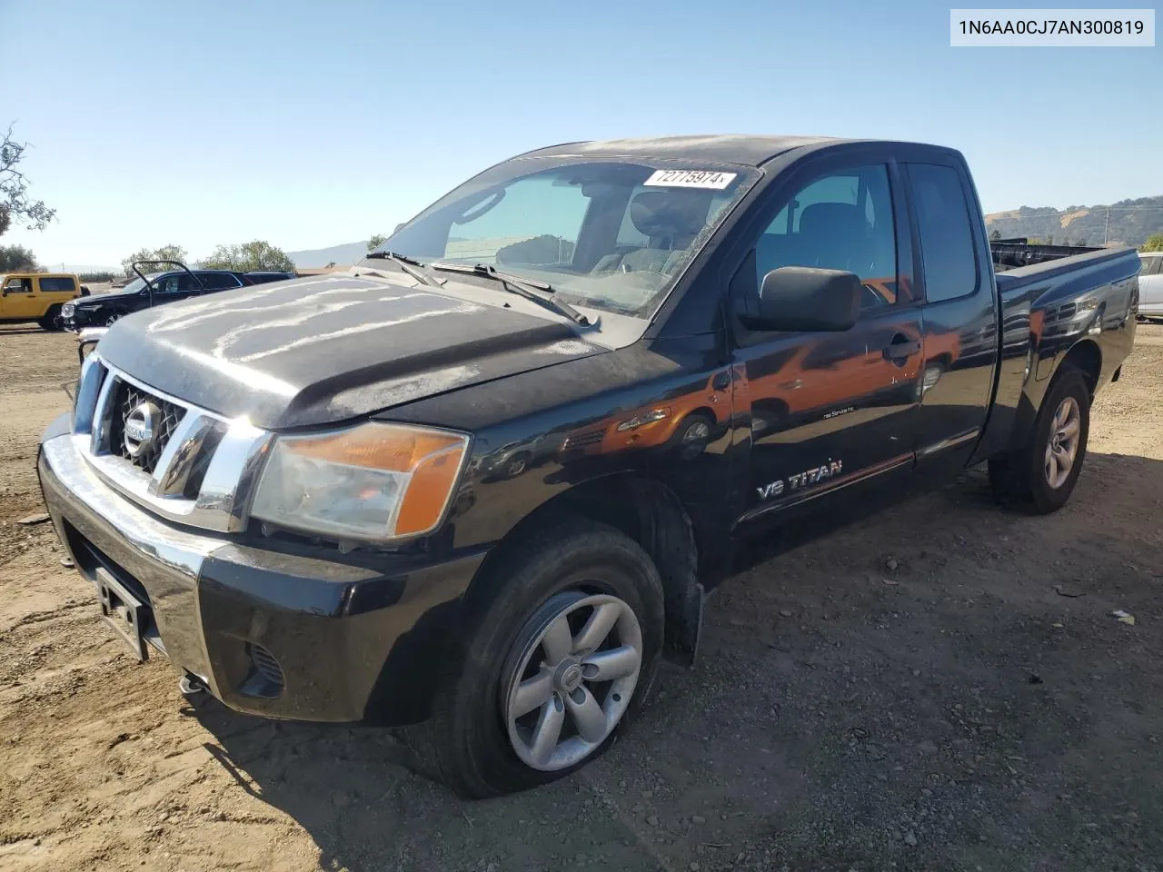 2010 Nissan Titan Xe VIN: 1N6AA0CJ7AN300819 Lot: 72775974