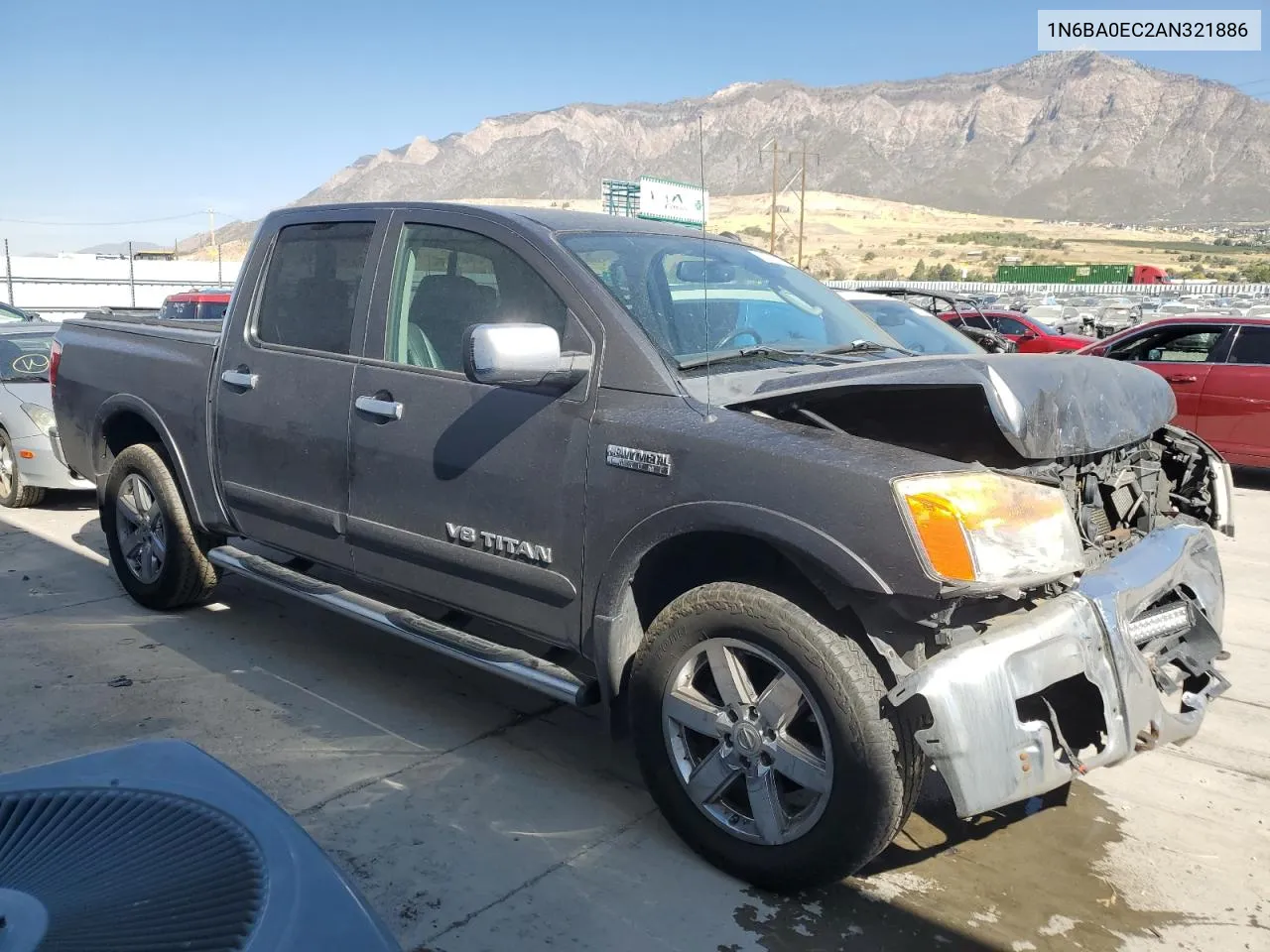 2010 Nissan Titan Xe VIN: 1N6BA0EC2AN321886 Lot: 74234114