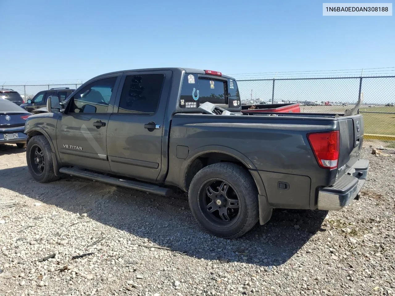 2010 Nissan Titan Xe VIN: 1N6BA0ED0AN308188 Lot: 75006714