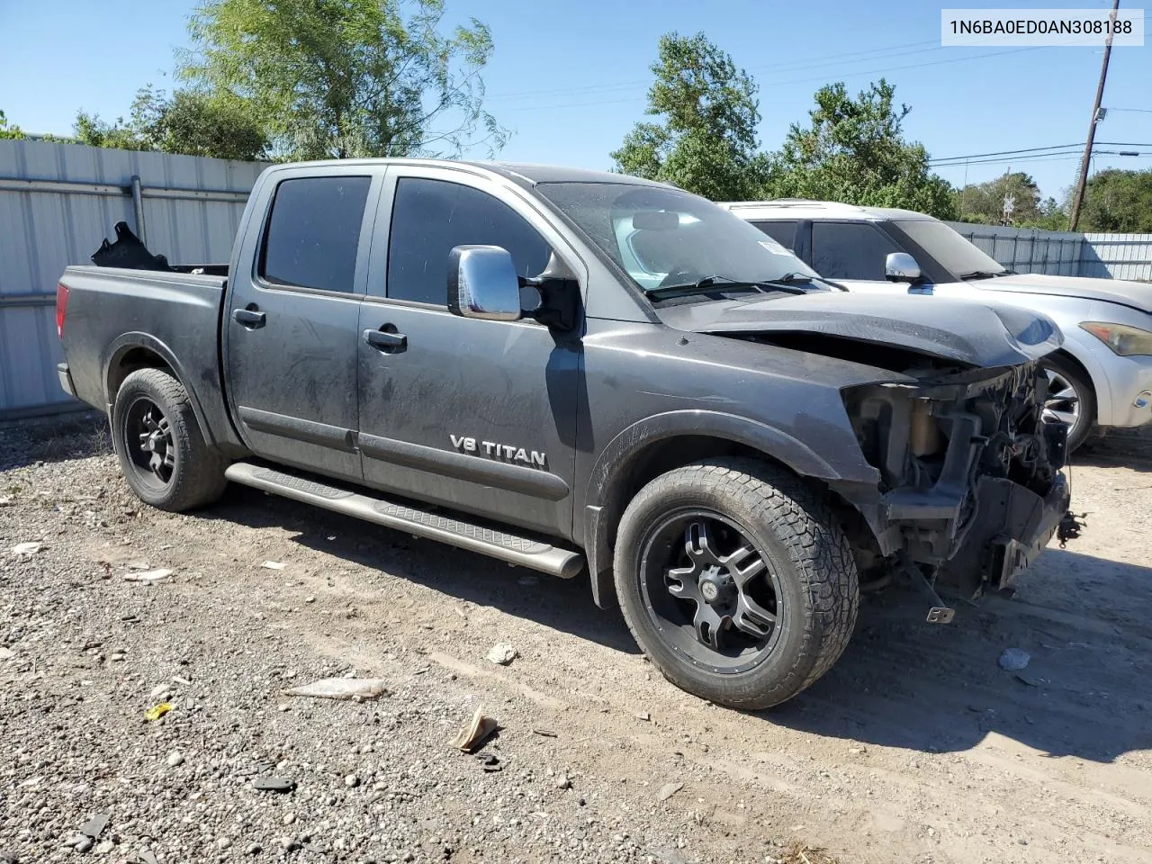 2010 Nissan Titan Xe VIN: 1N6BA0ED0AN308188 Lot: 75006714