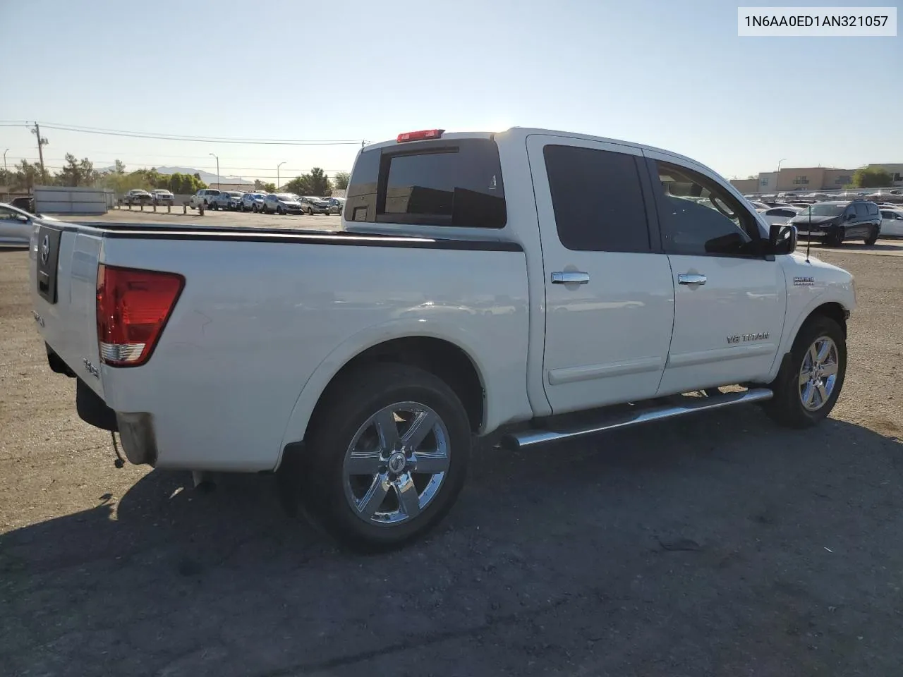 2010 Nissan Titan Xe VIN: 1N6AA0ED1AN321057 Lot: 75018454