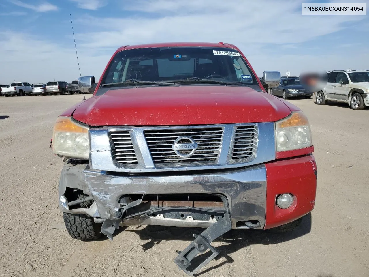 2010 Nissan Titan Xe VIN: 1N6BA0ECXAN314054 Lot: 78120694