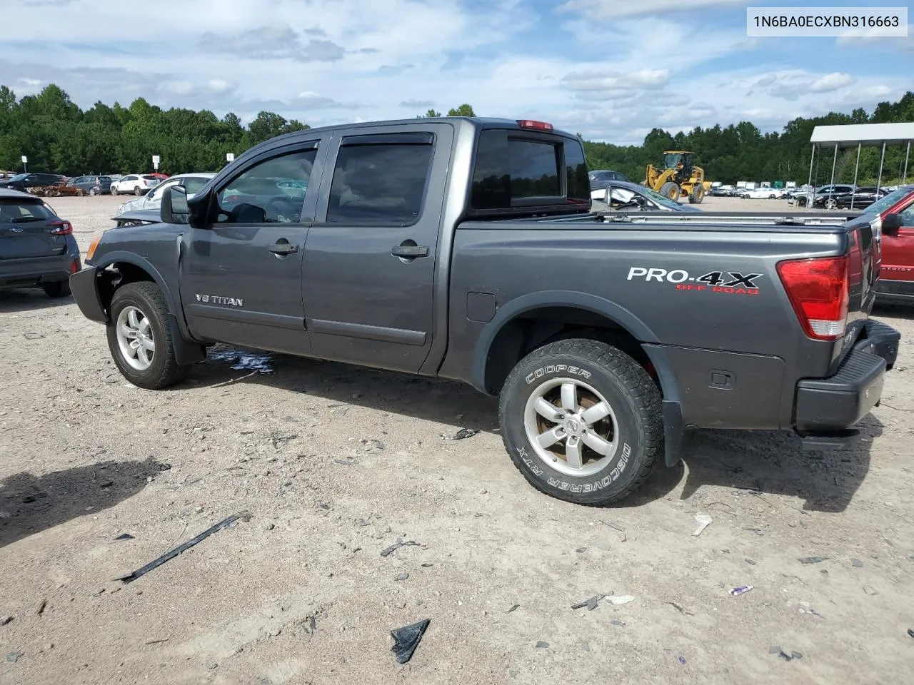 2011 Nissan Titan S VIN: 1N6BA0ECXBN316663 Lot: 70130964