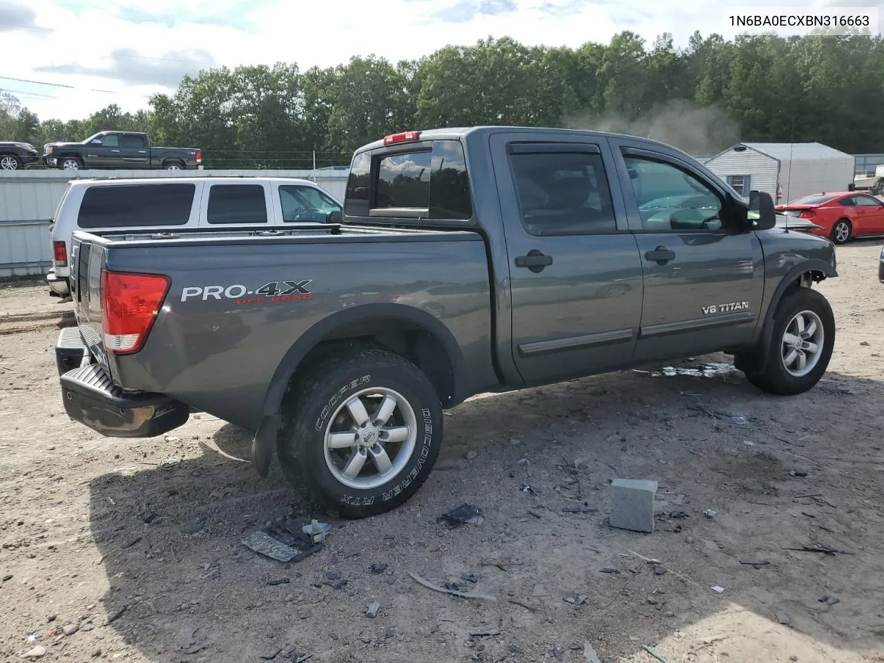 2011 Nissan Titan S VIN: 1N6BA0ECXBN316663 Lot: 70130964