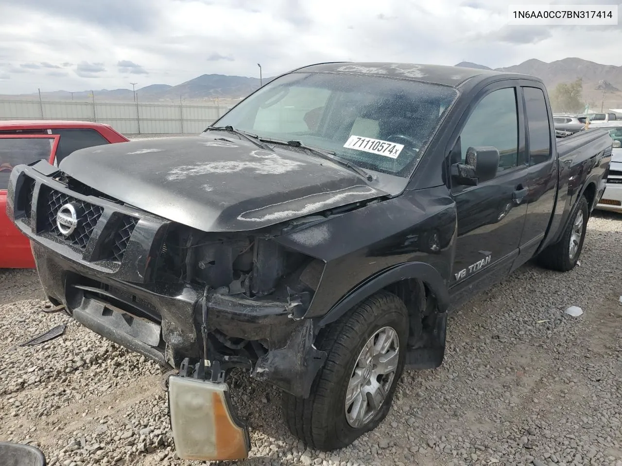 2011 Nissan Titan S VIN: 1N6AA0CC7BN317414 Lot: 71110574