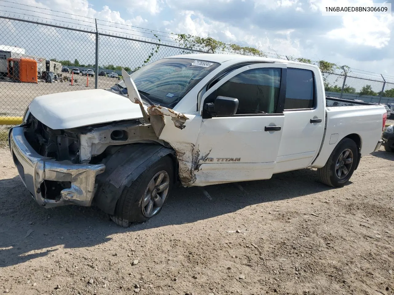 2011 Nissan Titan S VIN: 1N6BA0ED8BN306609 Lot: 71765934