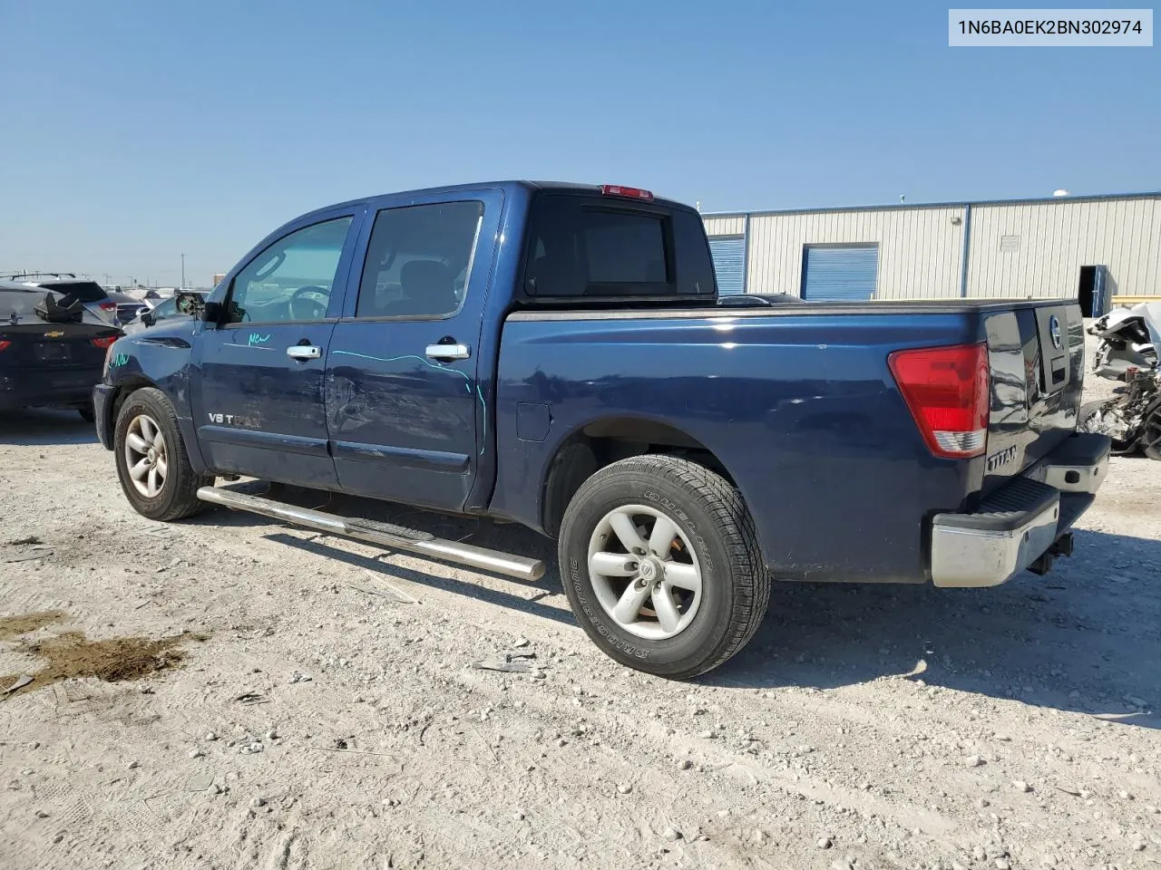 2011 Nissan Titan S VIN: 1N6BA0EK2BN302974 Lot: 74544284