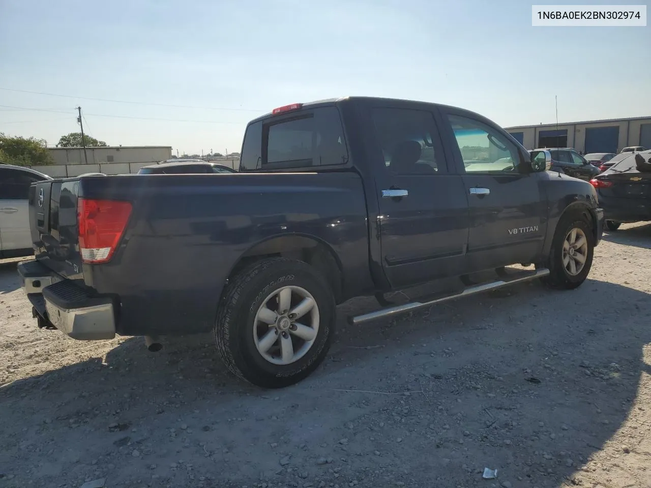 2011 Nissan Titan S VIN: 1N6BA0EK2BN302974 Lot: 74544284