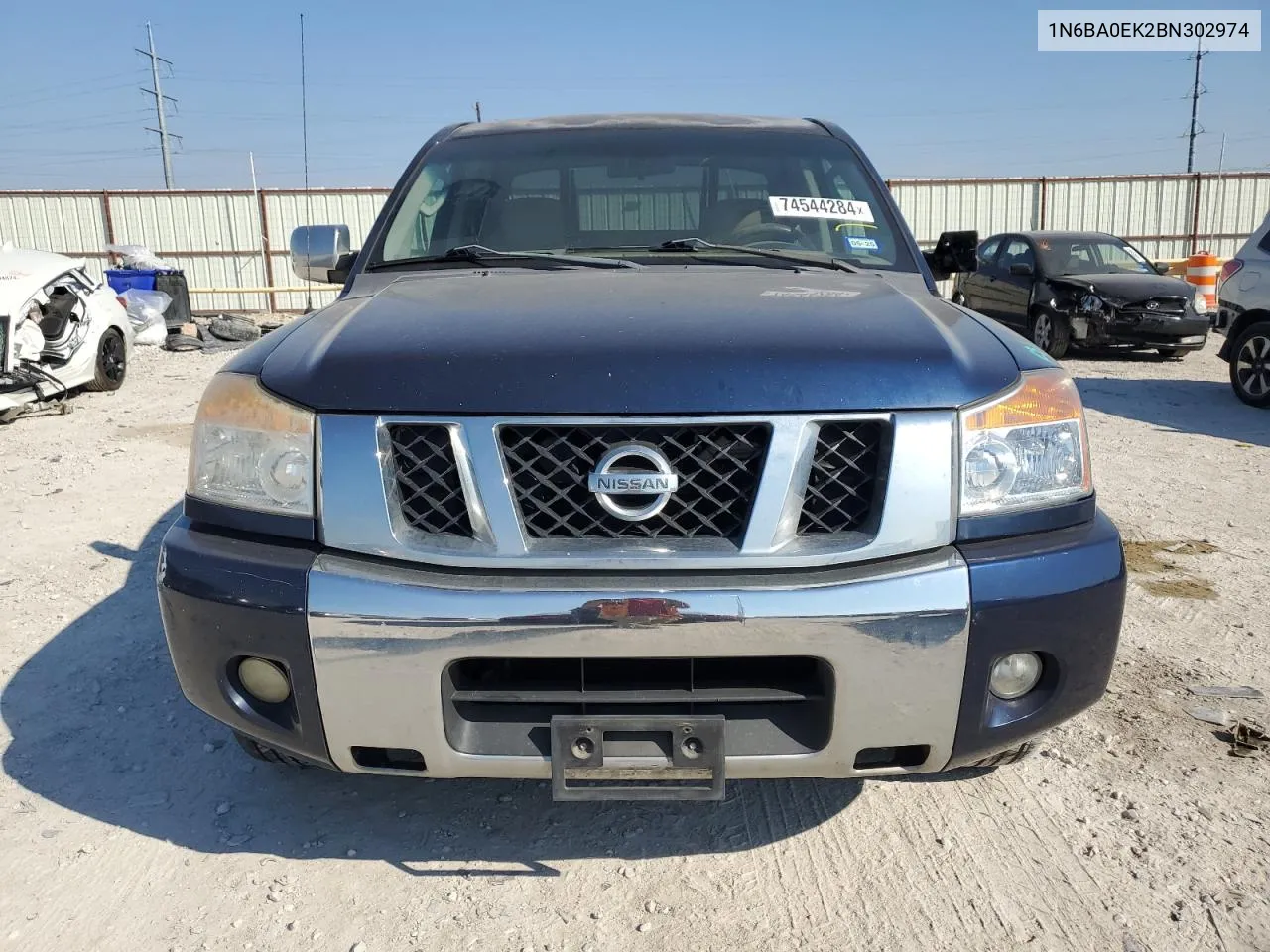 2011 Nissan Titan S VIN: 1N6BA0EK2BN302974 Lot: 74544284