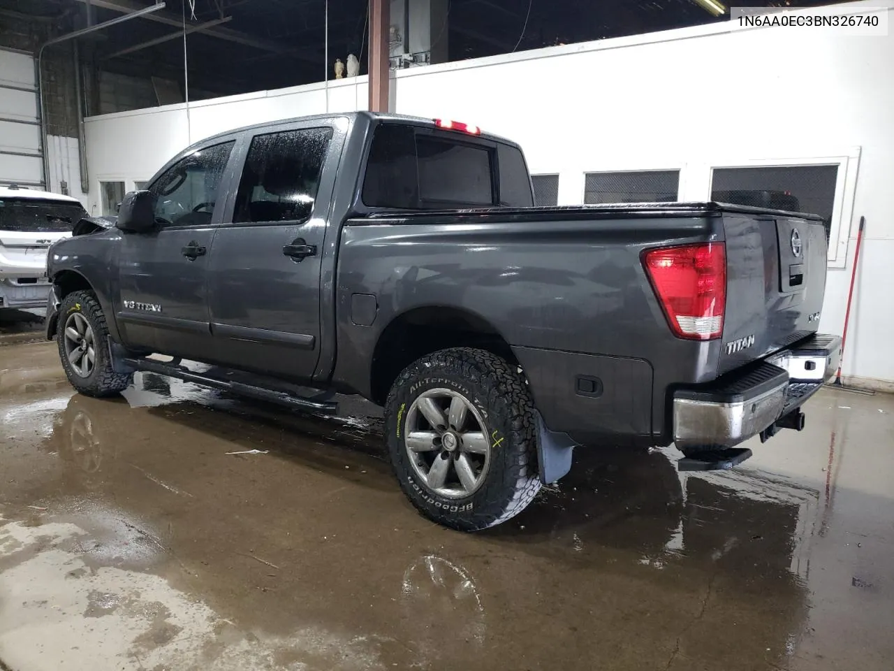 2011 Nissan Titan S VIN: 1N6AA0EC3BN326740 Lot: 75823354