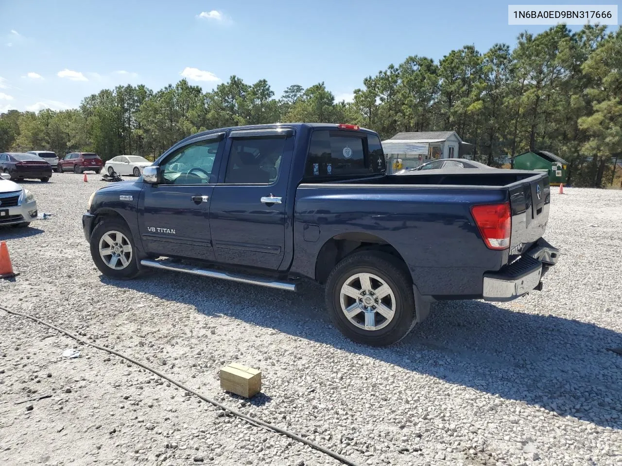 2011 Nissan Titan S VIN: 1N6BA0ED9BN317666 Lot: 76135344