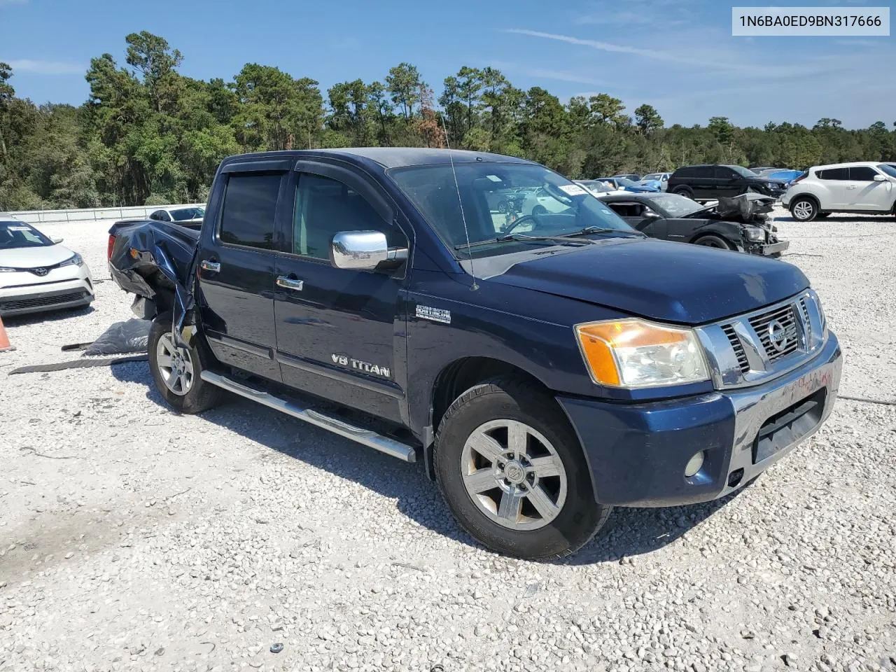 2011 Nissan Titan S VIN: 1N6BA0ED9BN317666 Lot: 76135344