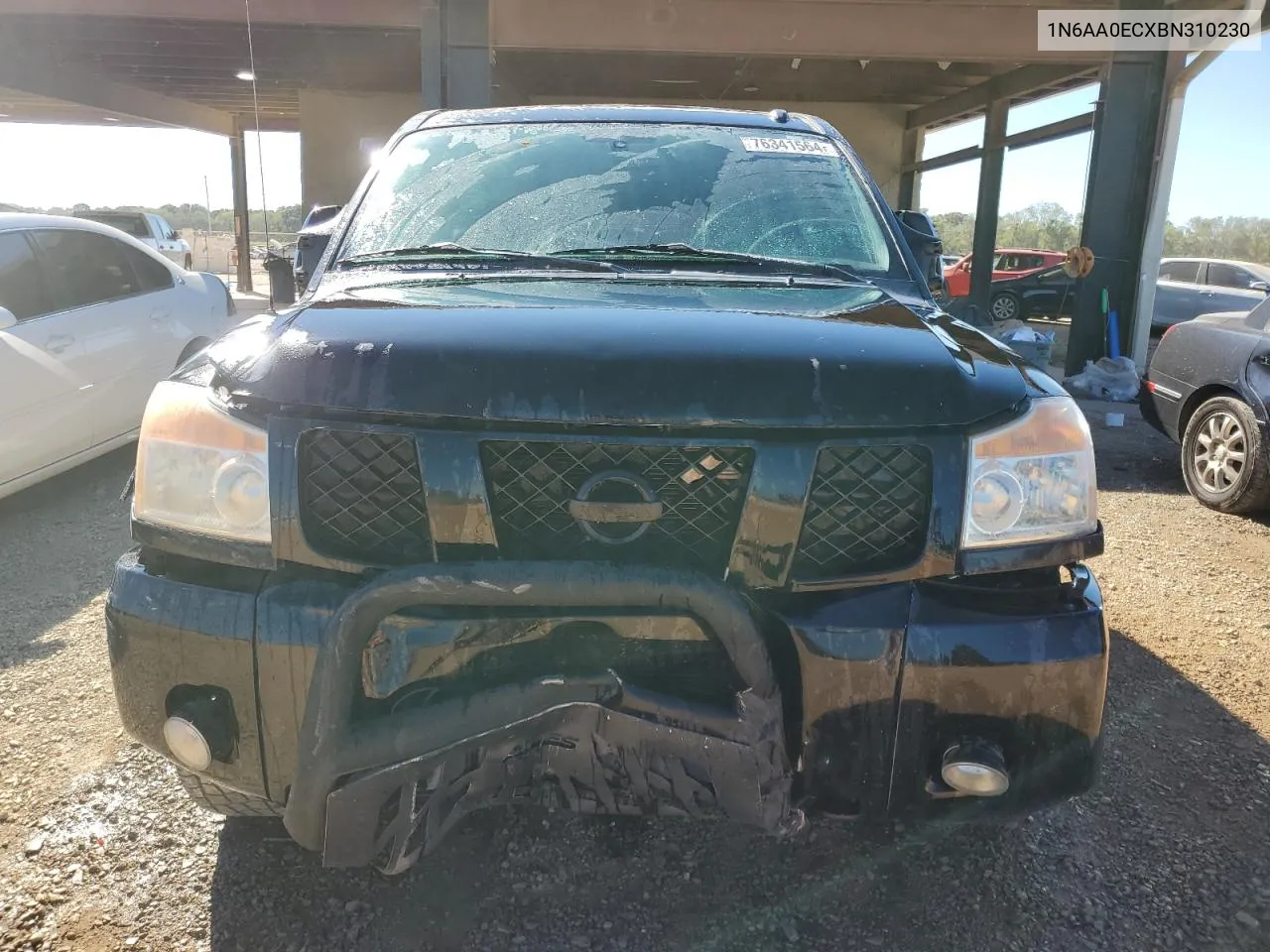 2011 Nissan Titan S VIN: 1N6AA0ECXBN310230 Lot: 76341564