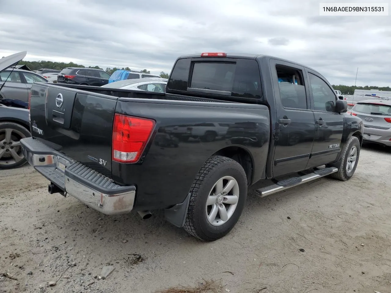 2011 Nissan Titan S VIN: 1N6BA0ED9BN315531 Lot: 76950454