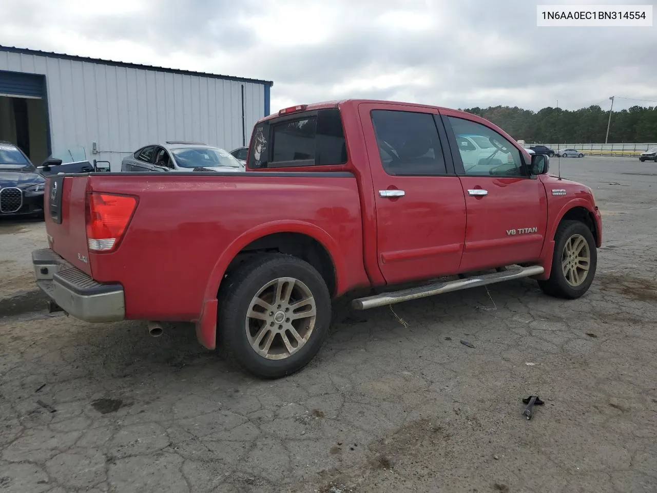 2011 Nissan Titan S VIN: 1N6AA0EC1BN314554 Lot: 77379354