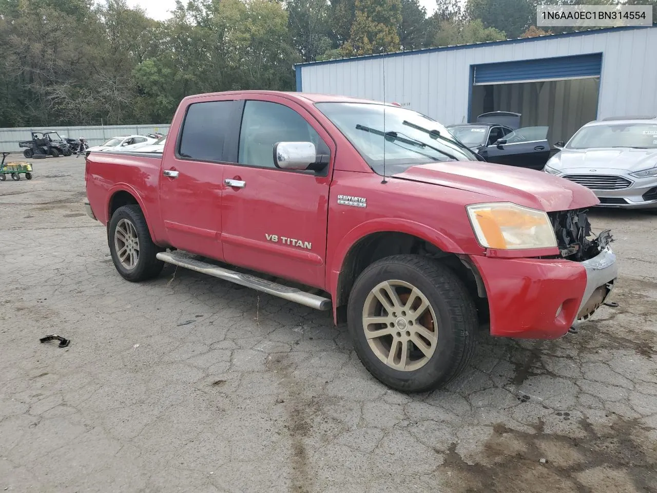 2011 Nissan Titan S VIN: 1N6AA0EC1BN314554 Lot: 77379354