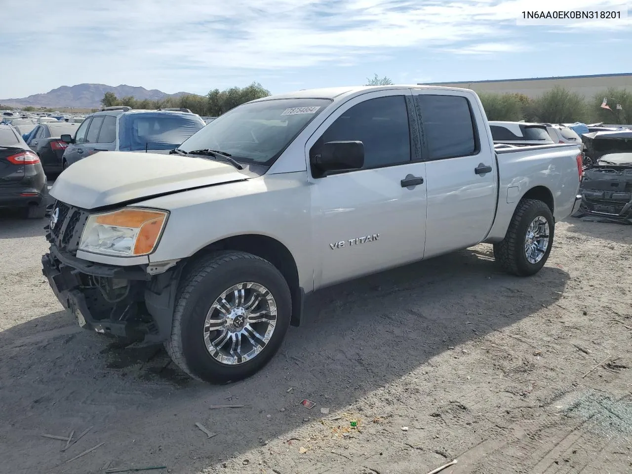 2011 Nissan Titan S VIN: 1N6AA0EK0BN318201 Lot: 78754864