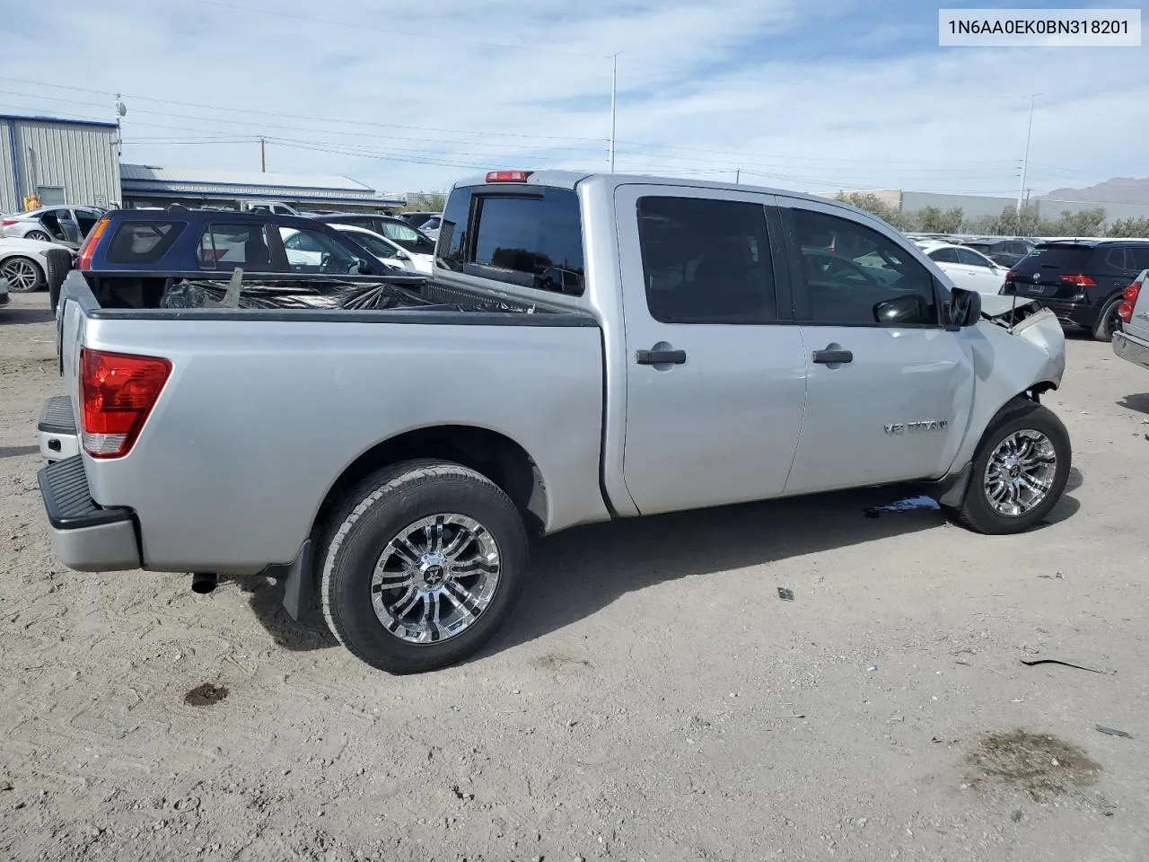 2011 Nissan Titan S VIN: 1N6AA0EK0BN318201 Lot: 78754864