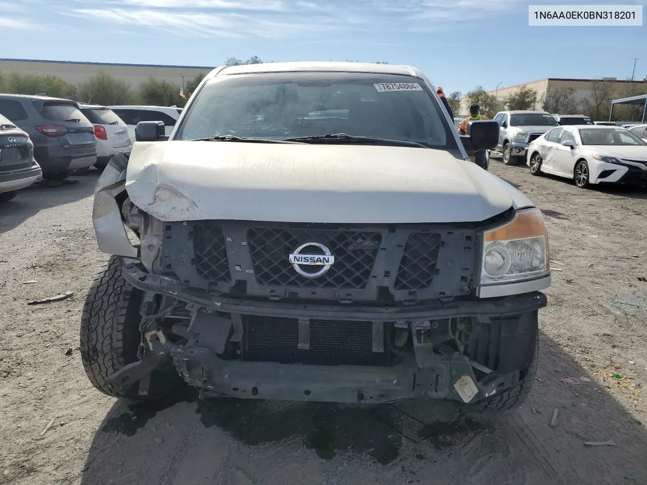 2011 Nissan Titan S VIN: 1N6AA0EK0BN318201 Lot: 78754864