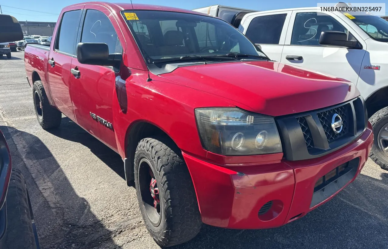 2011 Nissan Titan S VIN: 1N6BA0EKXBN325497 Lot: 79059614