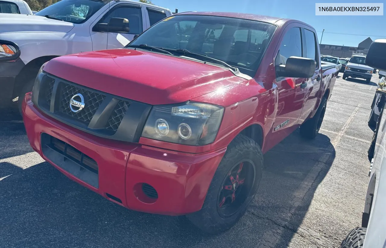 2011 Nissan Titan S VIN: 1N6BA0EKXBN325497 Lot: 79059614