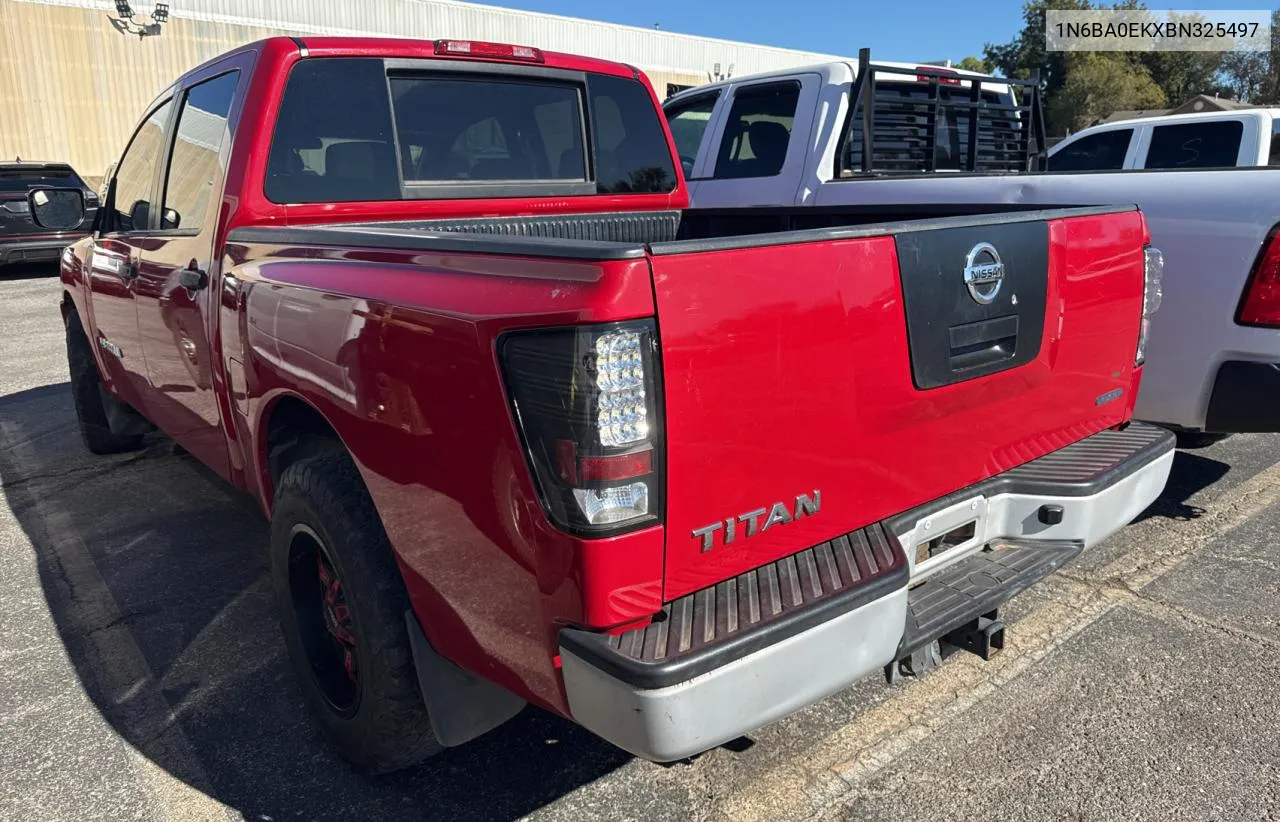 2011 Nissan Titan S VIN: 1N6BA0EKXBN325497 Lot: 79059614