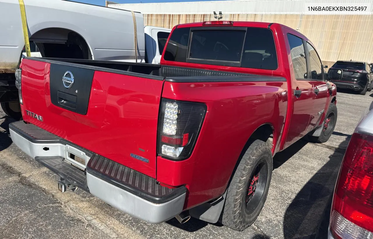 2011 Nissan Titan S VIN: 1N6BA0EKXBN325497 Lot: 79059614