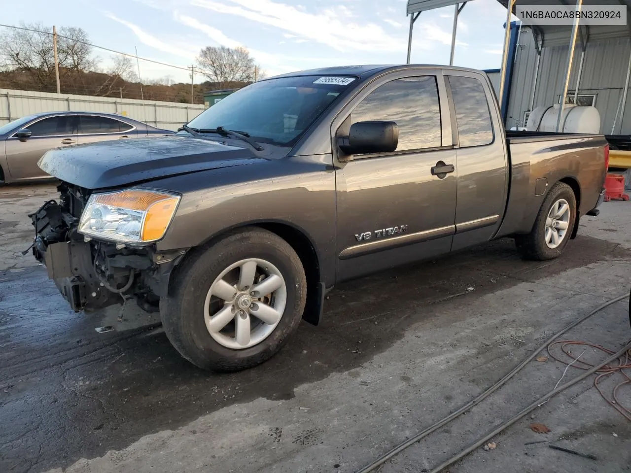 2011 Nissan Titan S VIN: 1N6BA0CA8BN320924 Lot: 79865134