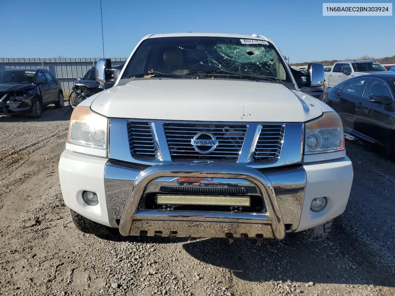 2011 Nissan Titan S VIN: 1N6BA0EC2BN303924 Lot: 80223214