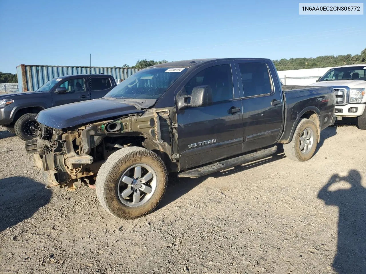 2012 Nissan Titan S VIN: 1N6AA0EC2CN306772 Lot: 58348194