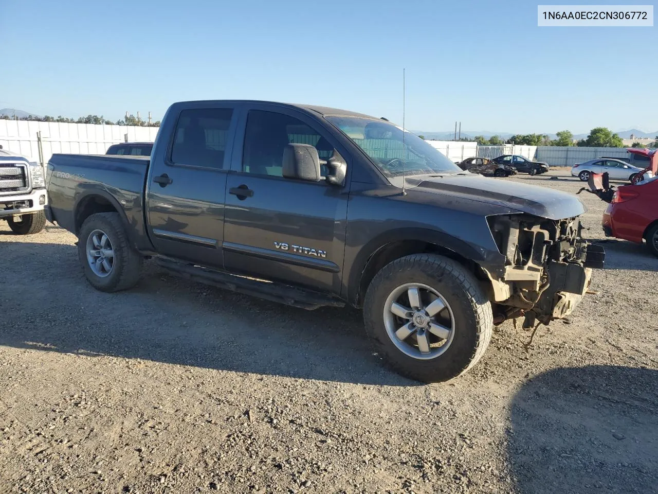 2012 Nissan Titan S VIN: 1N6AA0EC2CN306772 Lot: 58348194