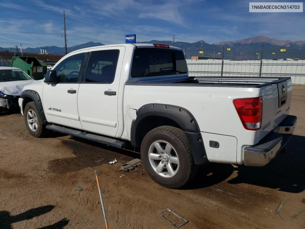 2012 Nissan Titan S VIN: 1N6BA0EC6CN314703 Lot: 69095344